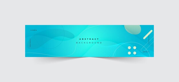 Vetor modelo de banner do linkedin elegante linkedin banner de fundo abstrato