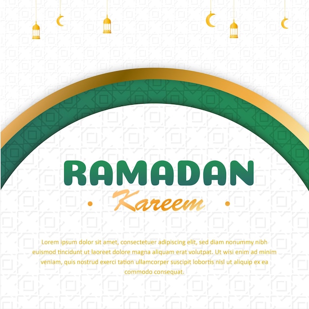 Modelo de banner do ramadã kareem