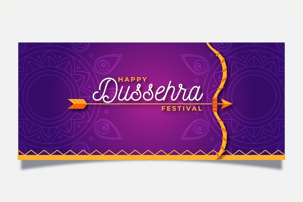 Modelo de banner dussehra