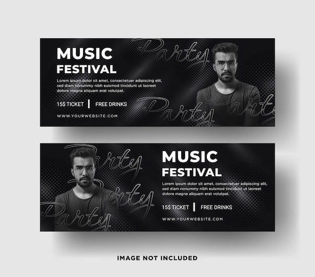 modelo de banner web festival de música eps modelo