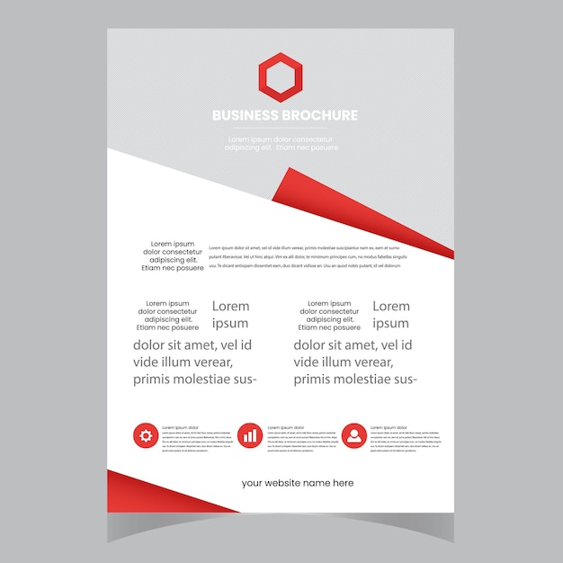 Modelo de brochura de flyer de negócios vector de design de flyers de negócios abstratos