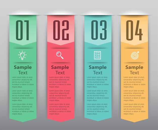 modelo de caixa de texto moderno, banner de infográficos