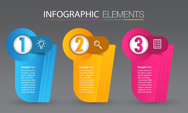 Modelo de caixa de texto moderno, banner de infográficos