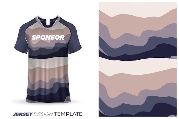 Modelo de camisa de esportes de futebol de design de camisa de sublimação - fundo de aquarela de design de camisa esportiva