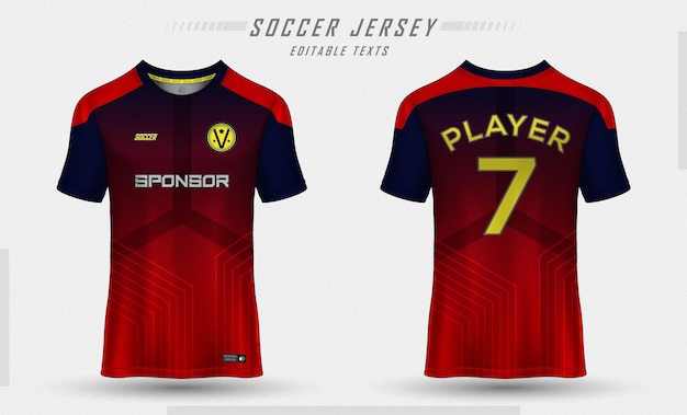 Modelo de camisa de futebol de vetor livre vetor design de camiseta esportiva