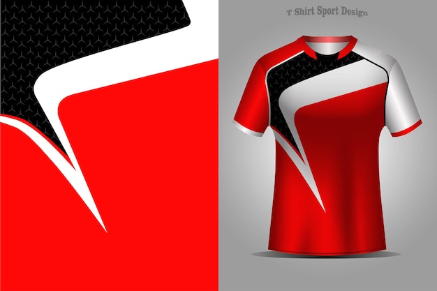 Modelo de design de esporte de camiseta camisa de futebol para