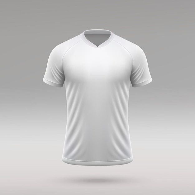 Vetor modelo de camisa de futebol em branco para ilustração vetorial de kit de futebol