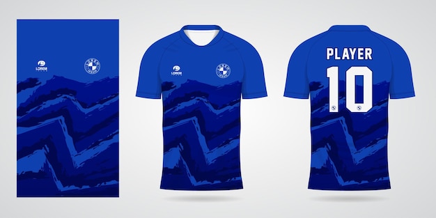 Modelo de camisa de futebol esporte azul