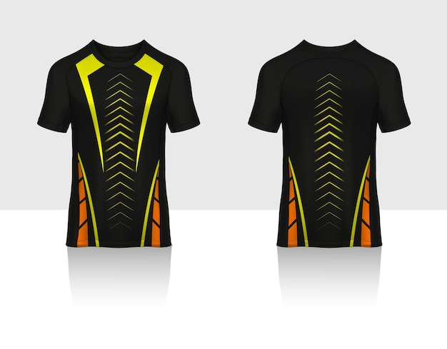 Vetor modelo de camisa de futebol esporte design de camiseta