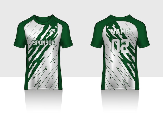 Modelo de camisa de futebol esporte design de camiseta