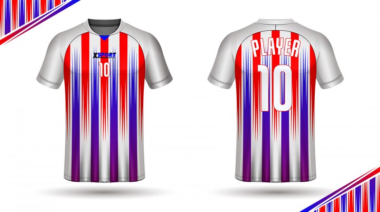 Vetor modelo de camisa de futebol