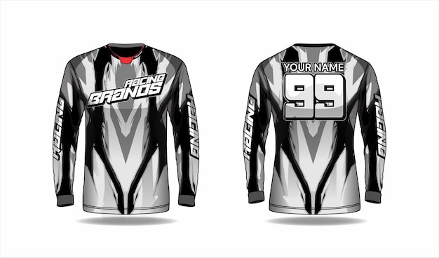 Design de camisa de corrida de motocross