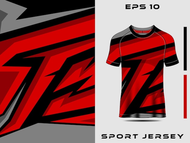 Modelo de camisa esportiva design de camisa de corrida camisa de futebol