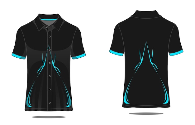 Vetor modelo de camisa esportiva tosca