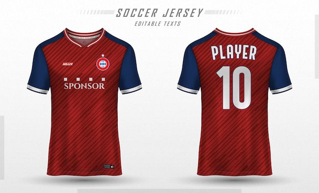 Modelo de camiseta de futebol desenho de camiseta esportiva