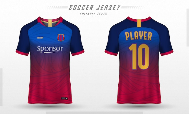 Modelo de camiseta de futebol desenho de camiseta esportiva