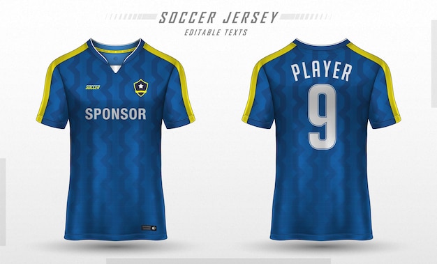 Modelo de camiseta de futebol desenho de camiseta esportiva