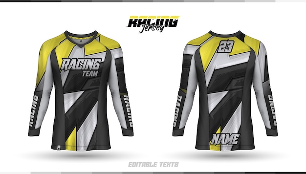 Modelo de camiseta, design de camiseta de corrida, camiseta de futebol