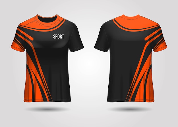 Vetor modelo de camiseta esportiva