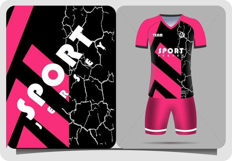 Modelo de camisola de futebol desenho de camiseta esportiva