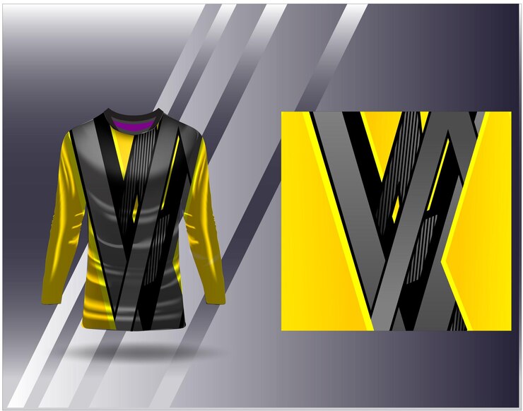 Vetor modelo de camisola e camiseta esportiva projeto esportivo para corrida de futebol jersey de jogo vetor