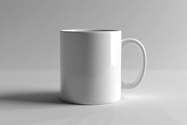 Modelo de caneca de café vazia