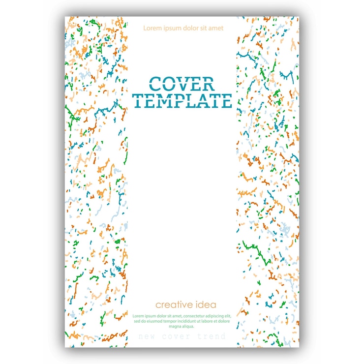 Vetor modelo de capa criativa de resumo uma nova tendência no design de banners brochuras cartazes revistas catálogos e impressão