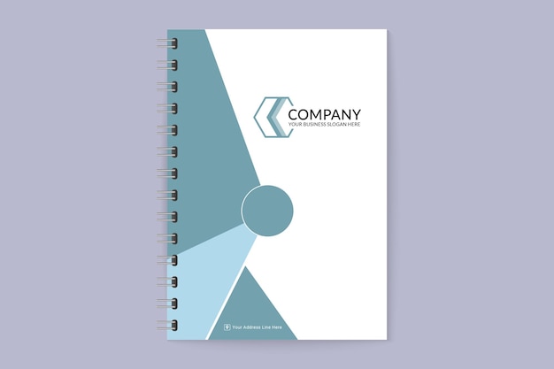 Modelo de capa de caderno geométrico criativo