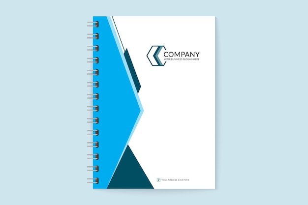 Modelo de capa de caderno simples e único