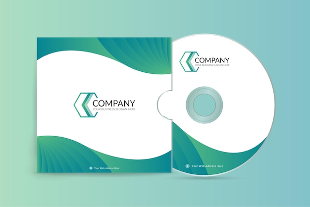 Modelo de capa de cd de desenvolvimento de software de revista criativa
