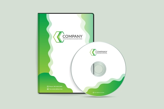 Modelo de capa de dvd para negócios e empresas modernas
