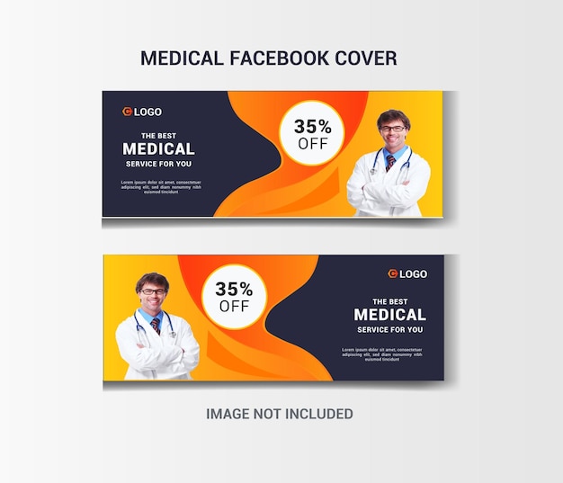 Modelo de capa de médico para facebook