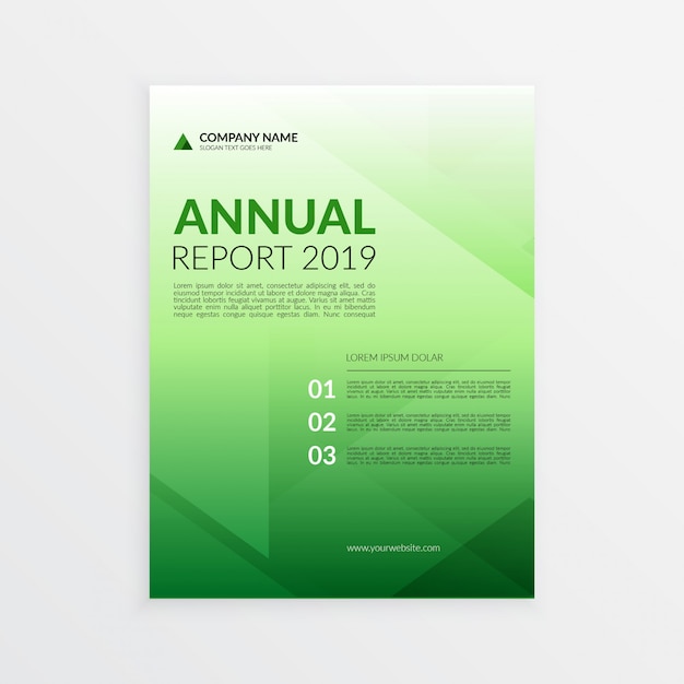 Modelo de capa de relatório anual de negócios modernos