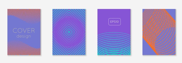 Modelo de capa minimalista com gradientes