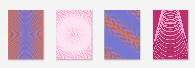Modelo de capa minimalista com gradientes