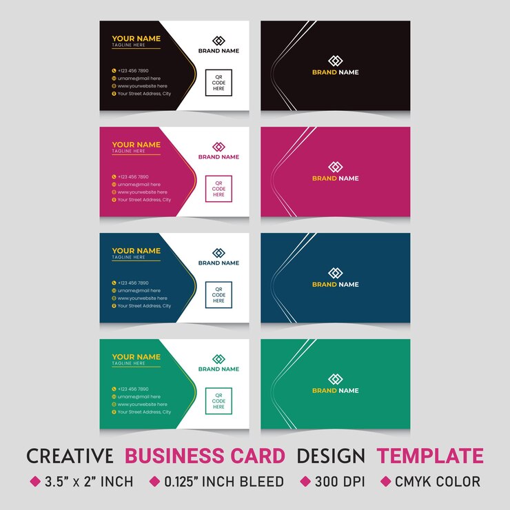 Vetor modelo de cartão de visita criativo corporativo design ilustrador eps 10 arquivo design moderno único vol 10