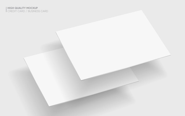 Modelo de cartão de visita para o seu modelo de design Modelo de carta de crédito vazio