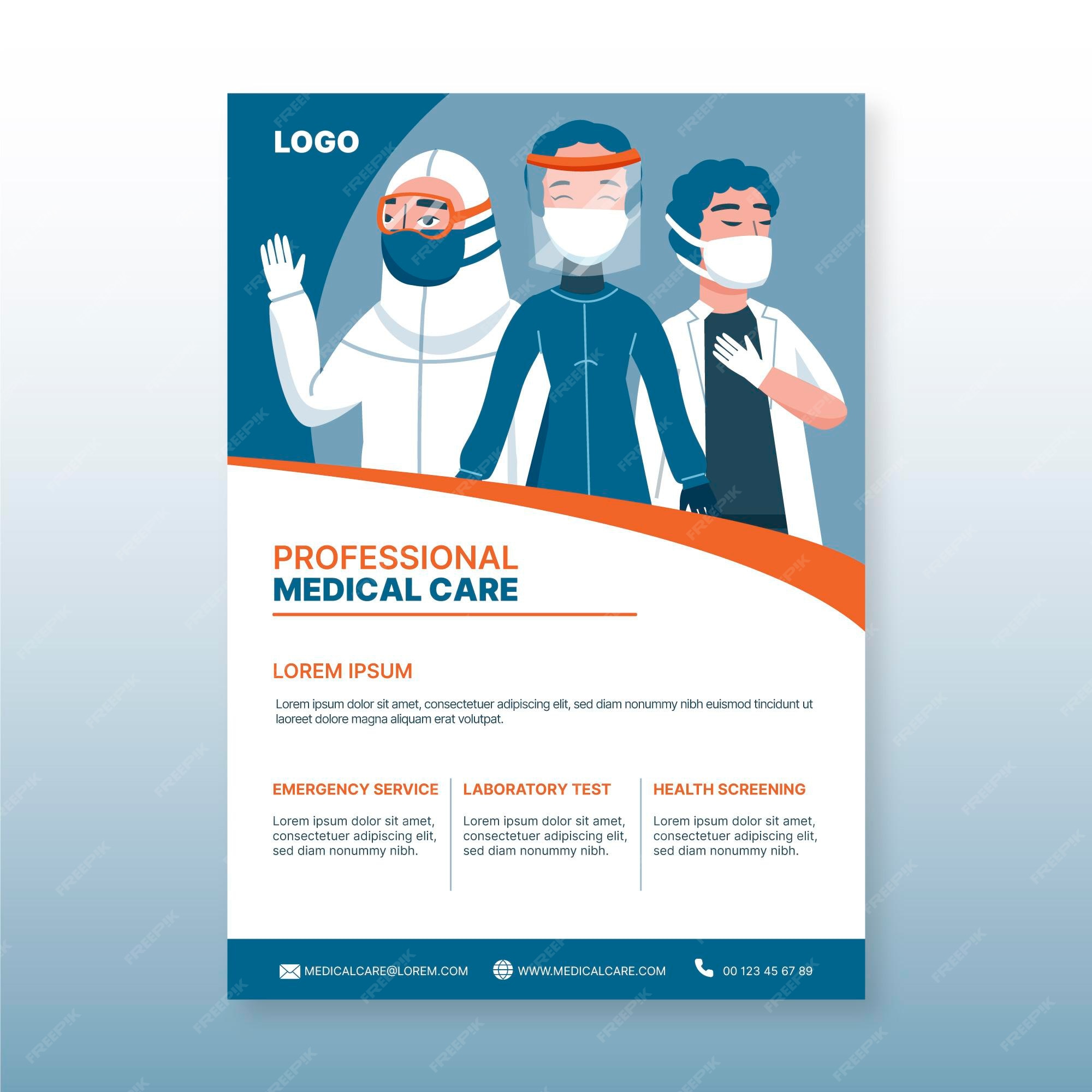 Uma equipe médica no hospital cartazes para a parede • posters imagem,  desenho, arte