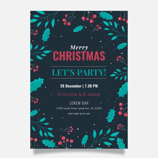 Modelo de cartaz de Natal