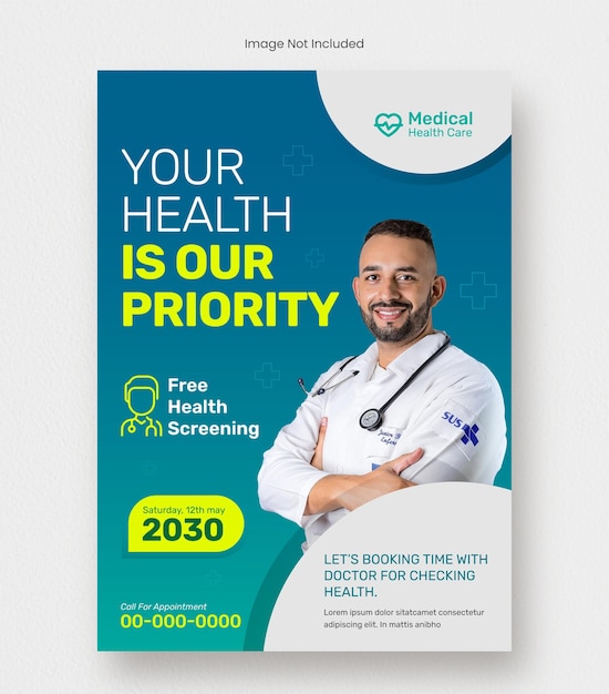Modelo de cartaz médico