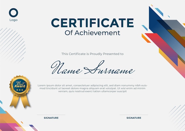 Modelo de certificado