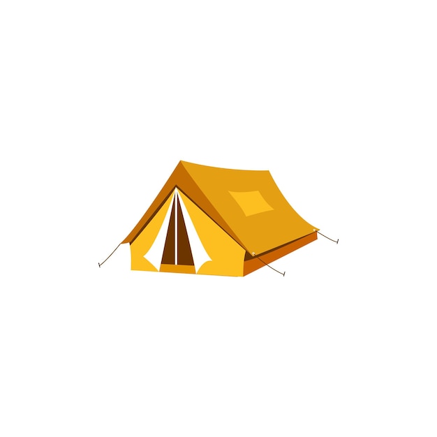 Modelo de clipart de ilustração de ícone de barraca de acampamento