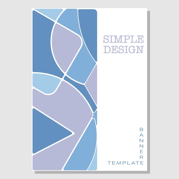 Vetor modelo de composição geométrica para o design de páginas de título capas de livros brochuras folhetos cartazes livretos layout do interior e idéias de decoração estilo simples