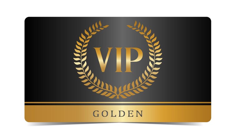 Vetor modelo de convite de cartão vip ouro