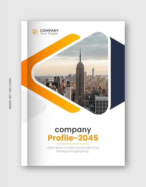 Vetor modelo de desenho da capa do livro de negócios do relatório anual da empresa