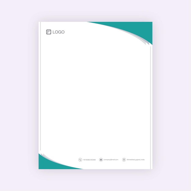 Modelo de desenho de papel de carta corporativo