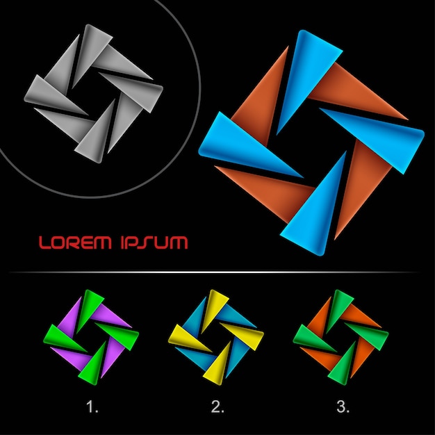 Modelo de design abstrato de logotipo moderno, logotipo infinito de alta tecnologia, elemento de modelo de design de ícone de logotipo empresarial