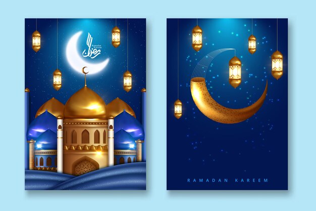 Modelo de design bonito islâmico Ramadan Kareem
