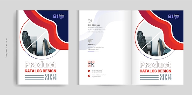 Modelo de design da capa do catálogo de produtos