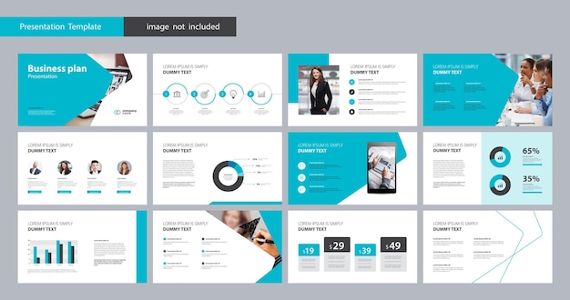 modelo de design de apresentação e layout de página para brochura